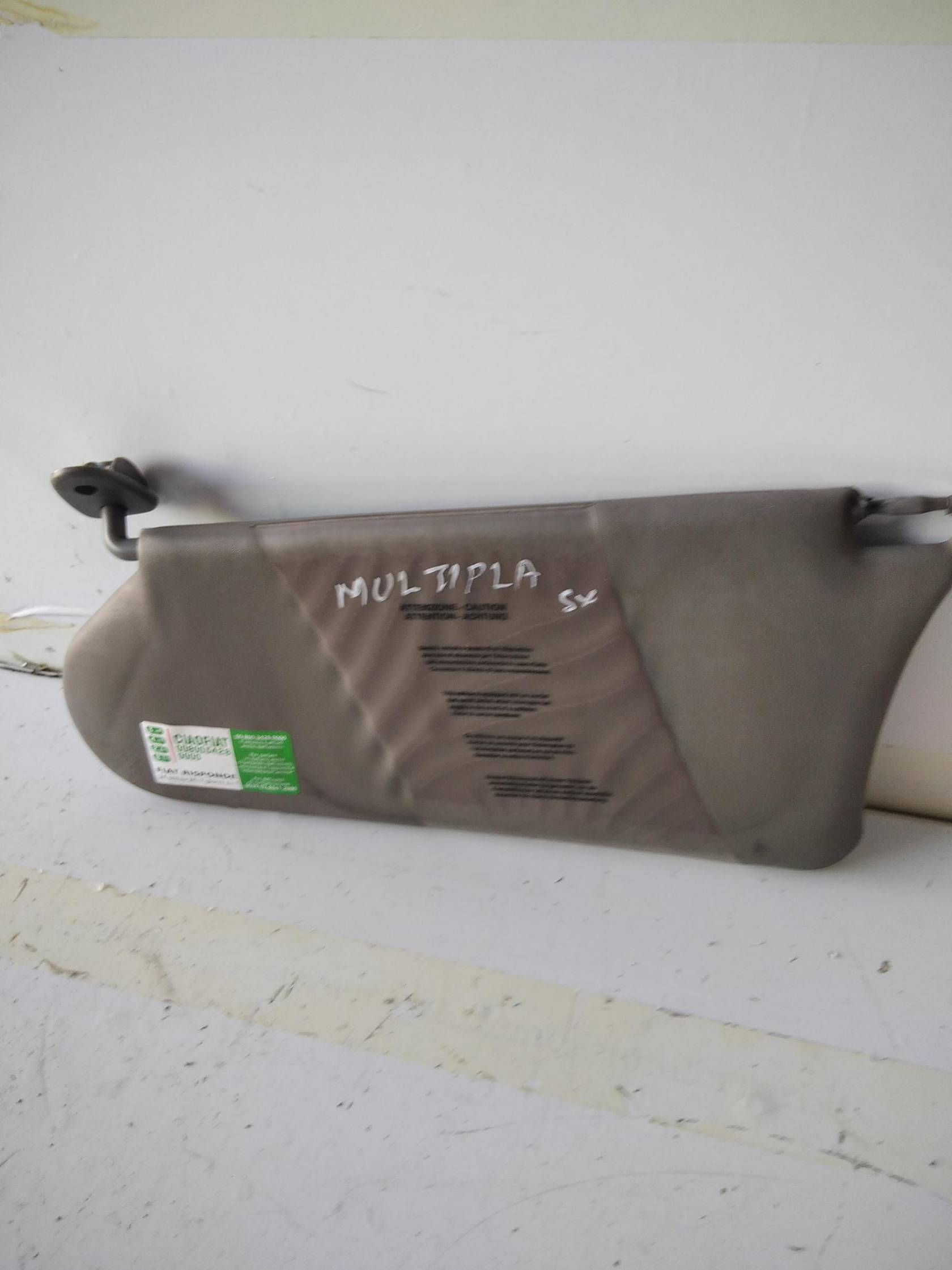 Aletta parasole parabrezza sx.